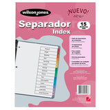 Separador Wilson Jones 15 Divisiones Economico - P1365 FullOffice.com