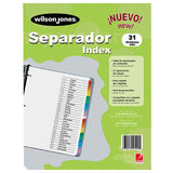 Separador Wilson Jones 31 Divisiones Economico - P1366 FullOffice.com