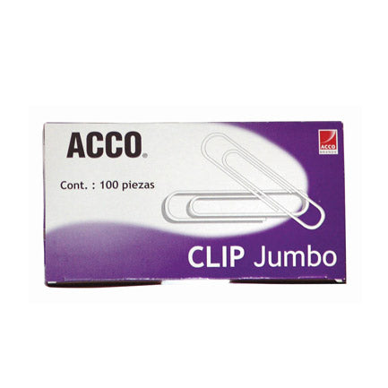 Clip Acco Jumbo Inoxidable 100Clips - P1700 FullOffice.com