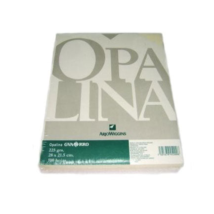 Papel Facia Opalina Carta Blanca C/100 120Gr - Facia Opalina Blanca 120 FullOffice.com