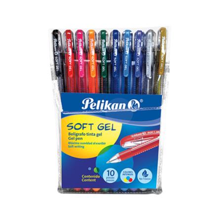 Boligrafo Pelikan Gel Soft 0.5Mm Colores Surtidos C/10 - 30400640 FullOffice.com