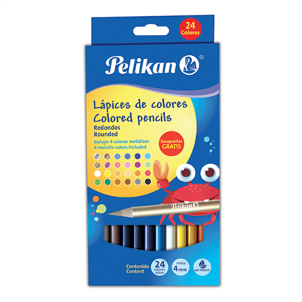 Colores Pelikan Redondos C/24 - 30330301 FullOffice.com