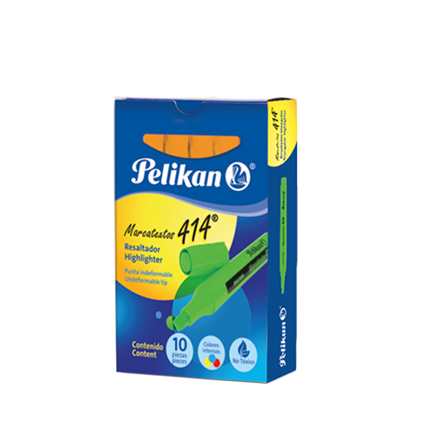 Marcatextos Pelikan 414 Naranja C/10 - 30160004 FullOffice.com