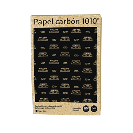 Papel Carbon Pelikan 1010 Negro Carta C/100 Hojas - 10102017 FullOffice.com