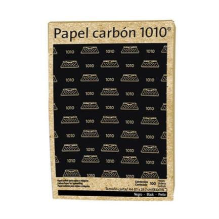 Papel Carbon Pelikan 1010 Oficio Color Negro C/100 Hojas - 10101017 FullOffice.com