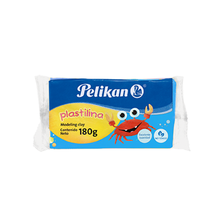 Plastilina Marketa Pelikan Azul 180 Grs - 6700119 FullOffice.com