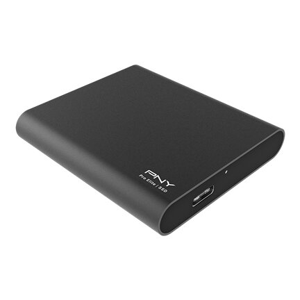 Ssd Pny Pro Elite Externo Portable 500Gb Usb-C Usb-A 3.1 Lect875Mbs/Esc865Mbs Color Negro - Psd0Cs2060-500-Rb FullOffice.com