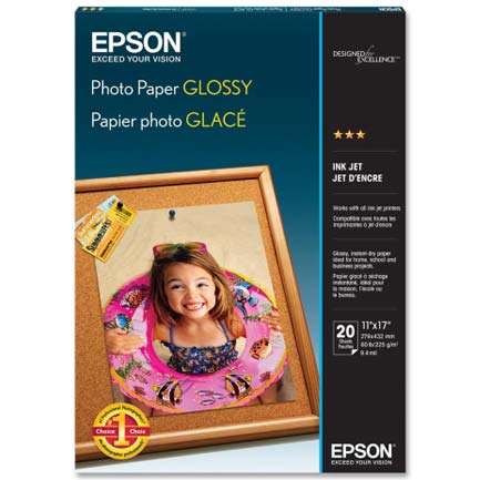 Papel Epson 11"X17"B  Fotografico Dpi 720 C/20 - S041156