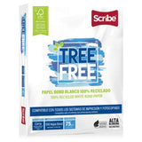 Papel Cortado Scribe Tree Free Carta 100% Reciclado 93% Blancura 75Gr Caja C/5000 Hojas FullOffice.com