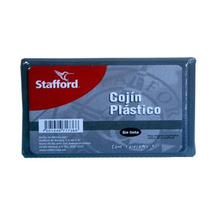 Cojin P/Sellos Stafford #2 Plastico S/Tinta 15.5X8 Cms - Coj0012 FullOffice.com