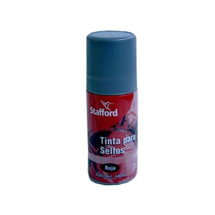 Tinta P/Sellos Stafford Roll-On Rojo 60Ml - Coc6000