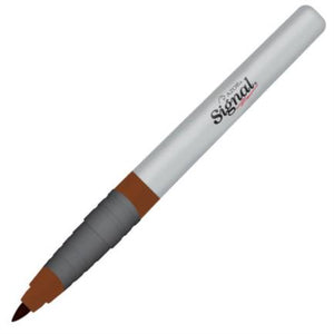Marcador Permanente Signal Fino 30007 Punta Fina Color Café C/12 Pzas - 30007 FullOffice.com
