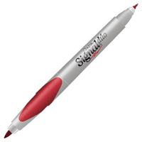 Marcador Permanente Signal Dúo Punta Fina/Ultrafina Color Rojo C/12 Pzas - 3300Ro FullOffice.com