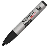 Marcador Permanente Signal Xtra 40001 Punta Cincel Color Negro C/12 Pzas - 40001Neg FullOffice.com