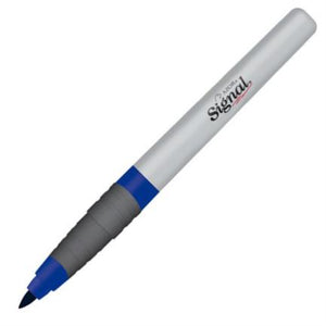 Marcador Permanente Signal Fino Punta Bala Color Azul C/12 Pzas - 30003 Signal FullOffice.com