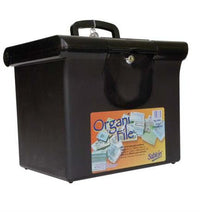 Organifolder Plástico Sablon Carta Negro  C/Cerradura - 8985Ne FullOffice.com
