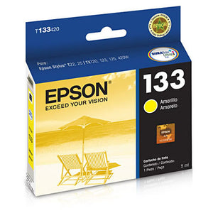 Epson T133420 Cartucho Amarillo Epson 133 Cartucho de Tinta Tinta a base de pigmentos 1 pieza(s) Original Tinta a base de pigmentos