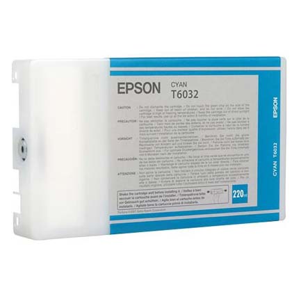 Tinta Epson Stylus Cyan Plotter Pro 7800/9800 220 Ml - T603200