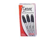 Marcador Baco Tatoo Permanente Punto Fino Color Negro C/10 Pzas - Mr096 FullOffice.com