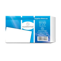 Tarjeta Euroformas Bibliografica Blanca 3X5 C/100 - Ti0001