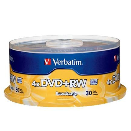 Dvd+Rw Verbatim 4.7Gb 4X C/30 - 94834 FullOffice.com