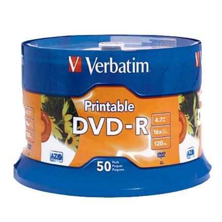 Dvd-R Verbatim 4.7Gb 16X Blanco Ink C/50 - 95137 FullOffice.com