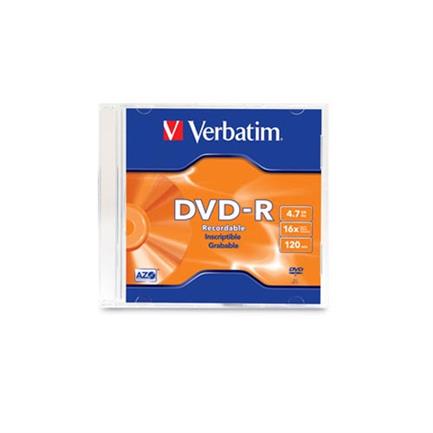 Dvd-R Verbatim 4.7Gb 16X Single Slim Case - 95093 FullOffice.com