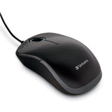 Mouse Verbatim Silent Corded Óptico Color Negro - 99790 FullOffice.com