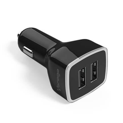 Cargador Vorago Auto Au-103 2 Puertos Usb Negro Bli - Au-103-Bk FullOffice.com