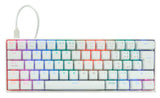 Teclado Mecánico Game Factor Kbg560 Rgb Teclas Extras Pink Red Intercambiables Red Switch Usb Color Blanco - Kbg560-Wh