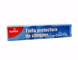 Tinta Protectora Stafford P/Cheques Rojo 12Ml - Cog6000