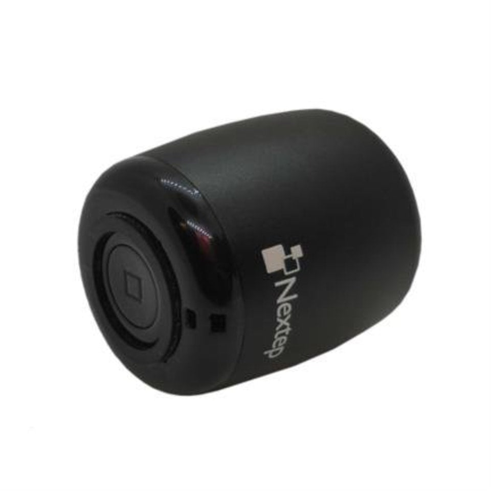 Mini Bocina Nextep Bluetooth Manos Libres Con Botón Para Selfies Color Negro - Ne-400 FullOffice.com