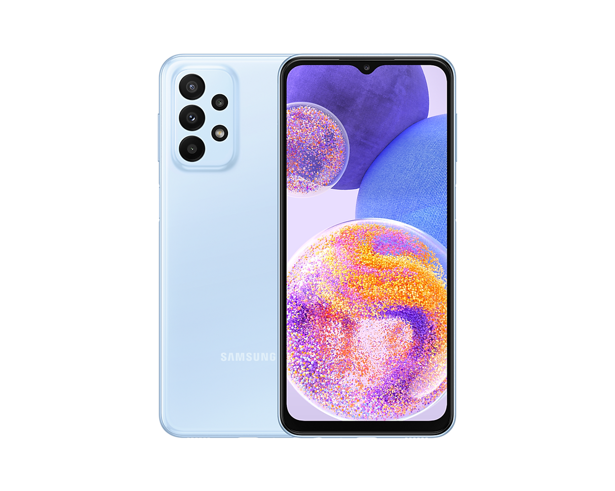Smartphone Samsung Galaxy A23 6.6" Octacore 128Gb/4Gb Cámara 50Mp+5Mp+2Mp+2Mp/8Mp Android Color Azul Claro - Sm-A235Mlbeltm