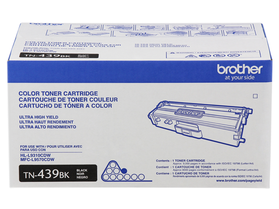 Toner Brother Valor Ultra Alto Rendimiento 9000K Para Hl9310Dw/Mfcl9570Cdw Color Negro - Tn439Bk